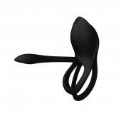 Черное эрекционное виброкольцо Bayek с пультом ДУ - Zalo - в Химках купить с доставкой