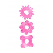 Комплект из 3 розовых эрекционных колец - Erowoman-Eroman - в Химках купить с доставкой