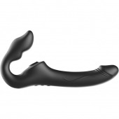 Черный безремневой страпон с 3 моторами - Ibiza - купить с доставкой в Химках