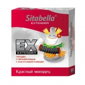 Стимулирующая насадка Sitabella Extender  Красный молодец - Sitabella - купить с доставкой в Химках