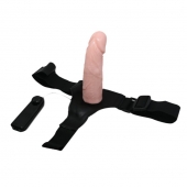 Реалистичный страпон-фаллоимитатор на трусиках Ultra Passionate Harness - 15 см. - Baile - купить с доставкой в Химках