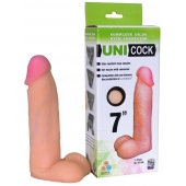 Фаллическая насадка Харнесс UNICOCK 7  - 19 см. - LOVETOY (А-Полимер) - купить с доставкой в Химках