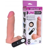 Фаллическая насадка Харнесс UNICOCK 8  с вибрацией - 20 см. - LOVETOY (А-Полимер) - купить с доставкой в Химках