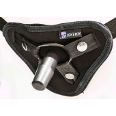 Страпон с 2 насадками и вибрацией UniStrap - 19 и 12 см. - LOVETOY (А-Полимер) - купить с доставкой в Химках