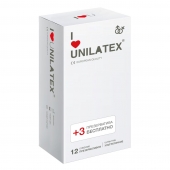 Ультратонкие презервативы Unilatex Ultra Thin - 12 шт. + 3 шт. в подарок - Unilatex - купить с доставкой в Химках