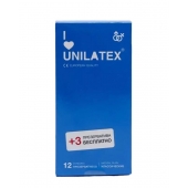 Классические презервативы Unilatex Natural Plain - 12 шт. + 3 шт. в подарок - Unilatex - купить с доставкой в Химках