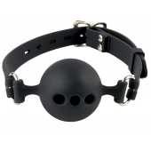 Силиконовый кляп-шар с отверстиями для дыхания Silicone Breathable Ball Gag Small - Pipedream - купить с доставкой в Химках