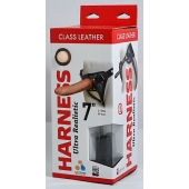 Насадка-фаллоимитатор на кожаных трусиках Harness Ultra Realistic 7  - 18 см. - LOVETOY (А-Полимер) - купить с доставкой в Химках