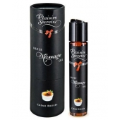 Массажное масло с ароматом крем брюле Huile de Massage Gourmande Creme Brulée - 59 мл. - Plaisir Secret - купить с доставкой в Химках