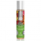 Смазка с ароматом тропических фруктов JO Flavored Tropical Passion - 30 мл. - System JO - купить с доставкой в Химках
