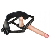 Женский страпон с вагинальной пробкой Woman Strap - 18 см. - LOVETOY (А-Полимер) - купить с доставкой в Химках