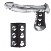 Утяжка на пенис на кнопочках 100% PVC STRAP WITH METAL SNAP - BlueLine - купить с доставкой в Химках