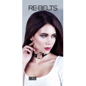 Чёрный чокер-кляп Iman Black - Rebelts - купить с доставкой в Химках