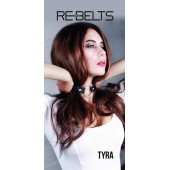 Чёрный кожаный чокер-кляп Tyra Black - Rebelts - купить с доставкой в Химках
