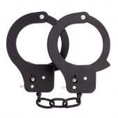 Чёрные наручники из листового металла BONDX METAL CUFFS BLACK - Dream Toys - купить с доставкой в Химках