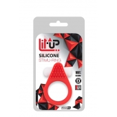 Красное эрекционное кольцо LIT-UP SILICONE STIMU RING 1 RED - Dream Toys - в Химках купить с доставкой