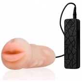 Мастурбатор-ротик с вибрацией REALSTUFF VIBRATING MASTURBATOR MOUTH - Dream Toys - в Химках купить с доставкой
