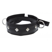 Полиуретановый ошейник с пуклями и D-кольцами Collar with Studs - Blush Novelties - купить с доставкой в Химках