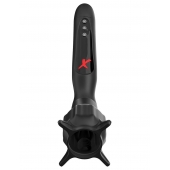 Чёрный вибростимулятор для головки члена с эффектом всасывания Vibrating Roto-Sucker - Pipedream - в Химках купить с доставкой