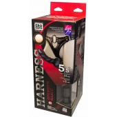 Пояс харнесс премиум класса WOMAN SIMPLEX(S) с 3 черными насадками - LOVETOY (А-Полимер) - купить с доставкой в Химках