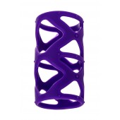 Фиолетовая насадка-сетка на пенис - 7,5 см. - A-toys - в Химках купить с доставкой