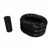 Чёрное эрекционное виброкольцо Stretch - Bathmate - в Химках купить с доставкой