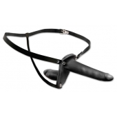 Женский страпон с вагинальной пробкой Double Penetrix Strap-on - 15 см. - Pipedream - купить с доставкой в Химках