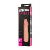 Телесная насадка-удлинитель Extension sleeve - 17 см. - Sitabella - в Химках купить с доставкой