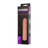 Насадка-удлинитель Extension sleeve телесного цвета - 18,5 см. - Sitabella - в Химках купить с доставкой