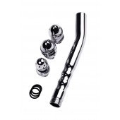 Металлический анальный душ с тремя насадками - ToyFa - купить с доставкой в Химках