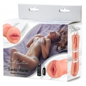Двусторонний мастурбатор с вибропулей Satisfaction Lucky charm - Lola Games - в Химках купить с доставкой