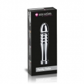 Ребристый фаллоимитатор для электростимуляции Funky Fella Rill Dildo - 13 см. - MyStim - купить с доставкой в Химках