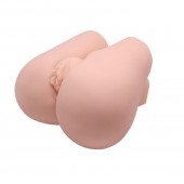 Реалистичный мастурбатор с вибрацией и двумя тоннелями - вагиной и анусом - Baile - в Химках купить с доставкой