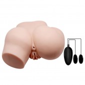 Телесный полуторс с двумя любовными тоннелями и вибрацией - Baile - в Химках купить с доставкой