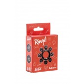 Чёрное эрекционное кольцо Rings Bubbles - Lola Games - в Химках купить с доставкой