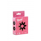 Чёрное эрекционное кольцо Rings Gear - Lola Games - в Химках купить с доставкой
