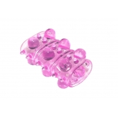 Розовая насадка на пенис Rings Armour - Lola Games - в Химках купить с доставкой