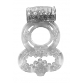 Прозрачное эрекционное кольцо Rings Treadle с подхватом - Lola Games - в Химках купить с доставкой