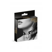 Черный чокер с замком в форме сердца - Bijoux Pour Toi - купить с доставкой в Химках