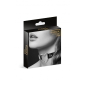 Чёрный чокер с кольцом в форме сердца - Bijoux Pour Toi - купить с доставкой в Химках
