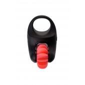 Чёрно-красное эрекционное виброкольцо Erotist - Erotist Adult Toys - в Химках купить с доставкой