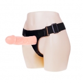 Телесный фаллоимитатор на трусиках Jessica Strap-On - 15,5 см. - Baile - купить с доставкой в Химках