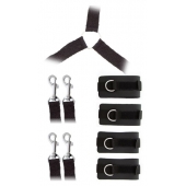 Комплект наручников и поножей LUXURIOUS BED RESTRAINT CUFF SET - Blush Novelties - купить с доставкой в Химках