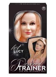 Надувная кукла с вибрацией и 2 любовными отверстиями Hot Lucy Lifesize Love Doll - NMC - в Химках купить с доставкой