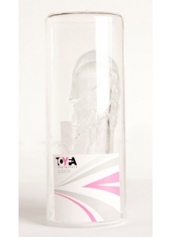 Прозрачная гелевая насадка с клиторальным отростком - 13 см. - Toyfa Basic - в Химках купить с доставкой