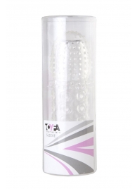 Прозрачная закрытая гелевая насадка - 13,5 см. - Toyfa Basic - в Химках купить с доставкой