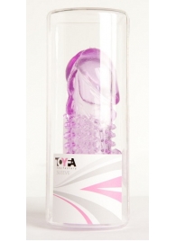 Фиолетовая насадка с коготком и шипами - 13 см. - Toyfa Basic - в Химках купить с доставкой