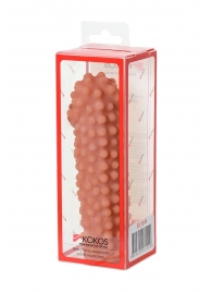Телесная насадка на фаллос с бугорками KOKOS Extreme Sleeve 10 - 15,8 см. - KOKOS - в Химках купить с доставкой