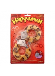 Металлические наручники с леопардовой плюшевой отделкой - Сима-Ленд - купить с доставкой в Химках