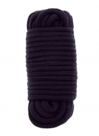 Черная веревка для связывания BONDX LOVE ROPE - 10 м. - Dream Toys - купить с доставкой в Химках